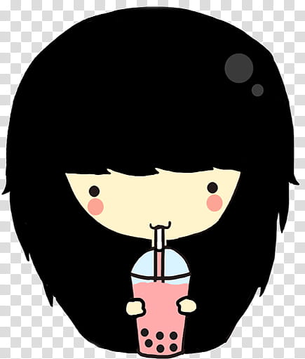 Nenitas, woman and milk tea illustration transparent background PNG clipart