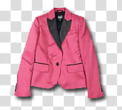cosmo fashion, pink peaked lapel blazer transparent background PNG clipart