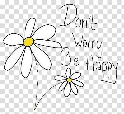 WATCHERS, don't worry be happy text transparent background PNG clipart