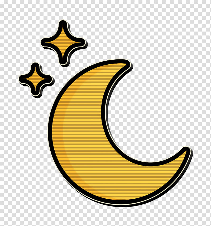 christmas icon cynthia icon holiday icon, Moon Icon, Night Icon, Star Icon, Yellow, Crescent, Symbol, Logo transparent background PNG clipart