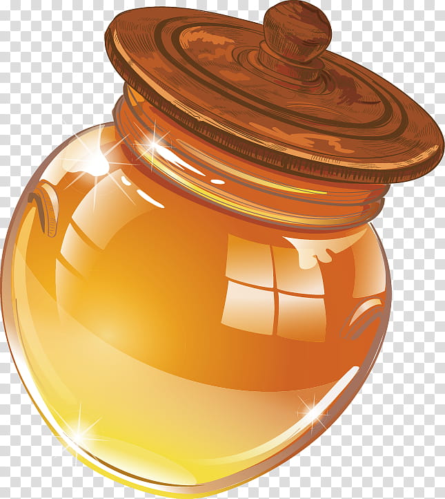 Honey, Frasco, Jar, Jam, Glass, Lid transparent background PNG clipart