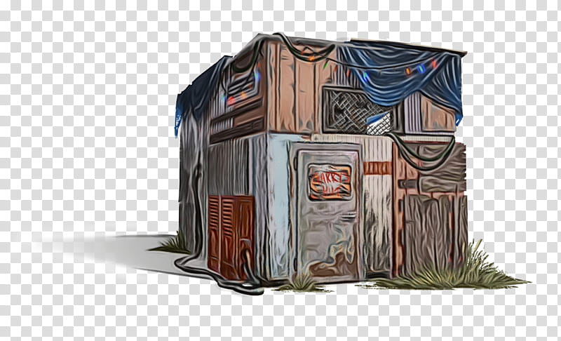 shed house hut outhouse architecture, Watercolor, Paint, Wet Ink, Facade transparent background PNG clipart