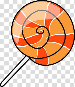 Candy, orange lollipop illustration transparent background PNG clipart