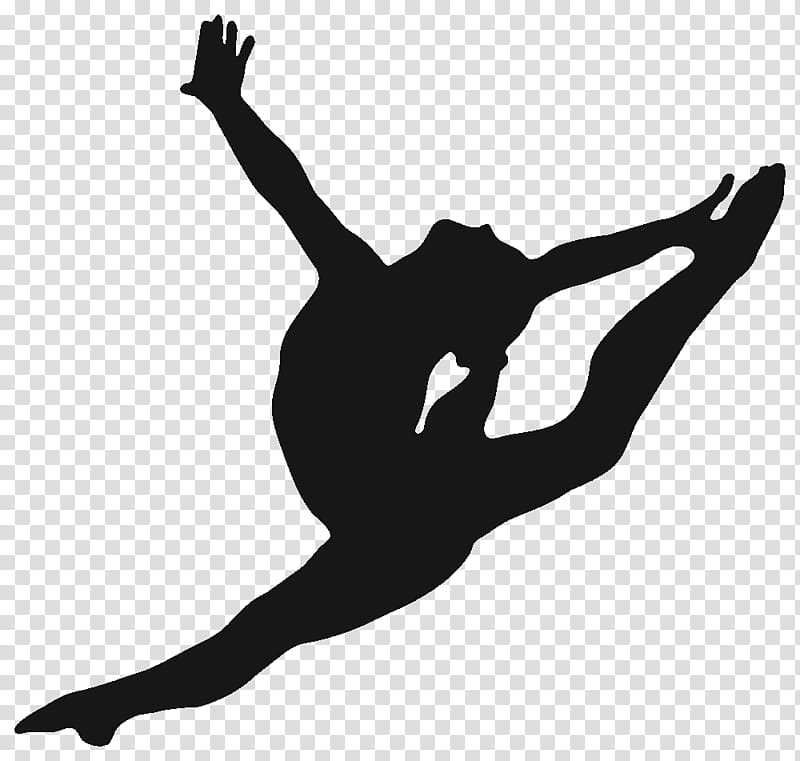 Modern, Silhouette, Gymnastics, Wall Decal, Dance, Jumping, Split Jumps, Sports transparent background PNG clipart