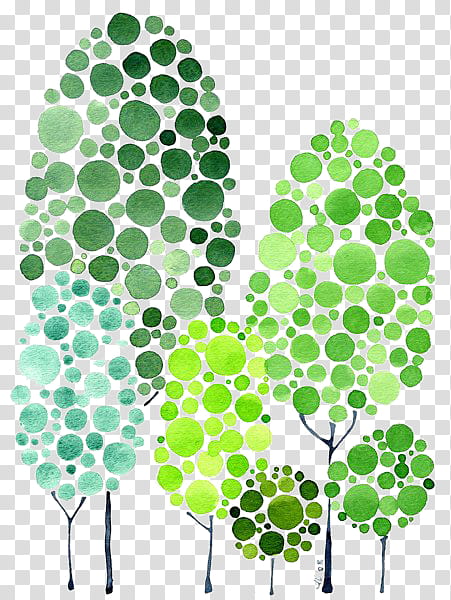 Green Grass, Painting, Watercolor Painting, Tree, Forest, Dotpainting, Wall, Drawing transparent background PNG clipart