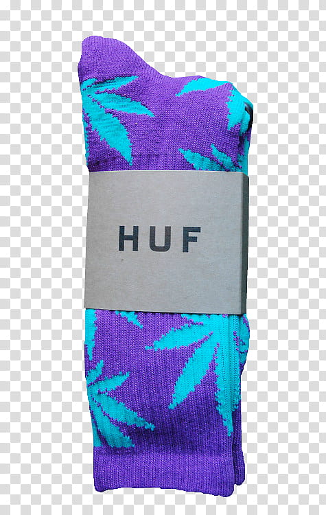 purple-and-tea Huf cannabis print socks transparent background PNG clipart