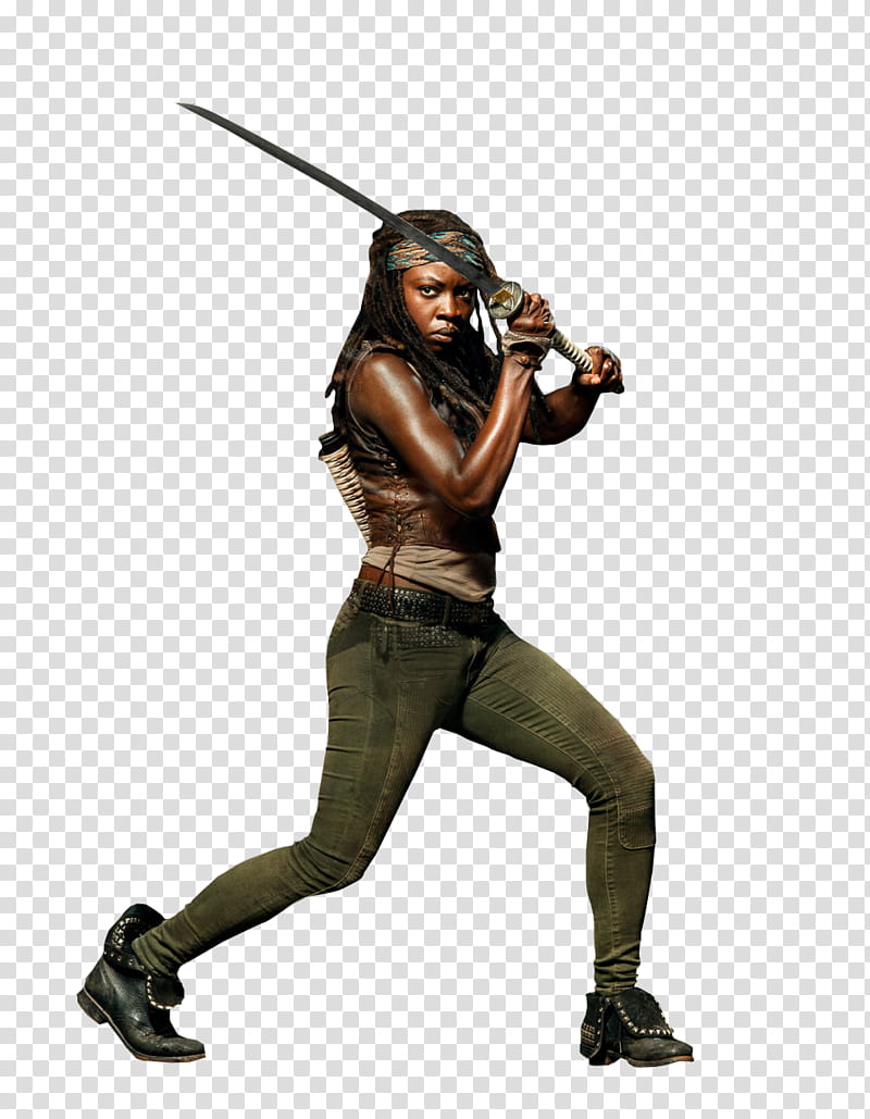 The Walking Dead , The Walking Dead Michonne transparent background PNG clipart