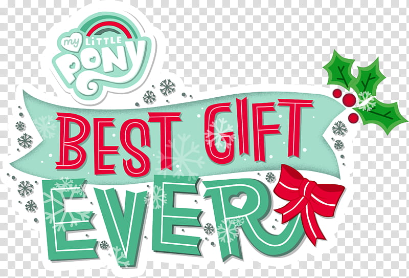 MLP FiM Best Gift Ever Title transparent background PNG clipart