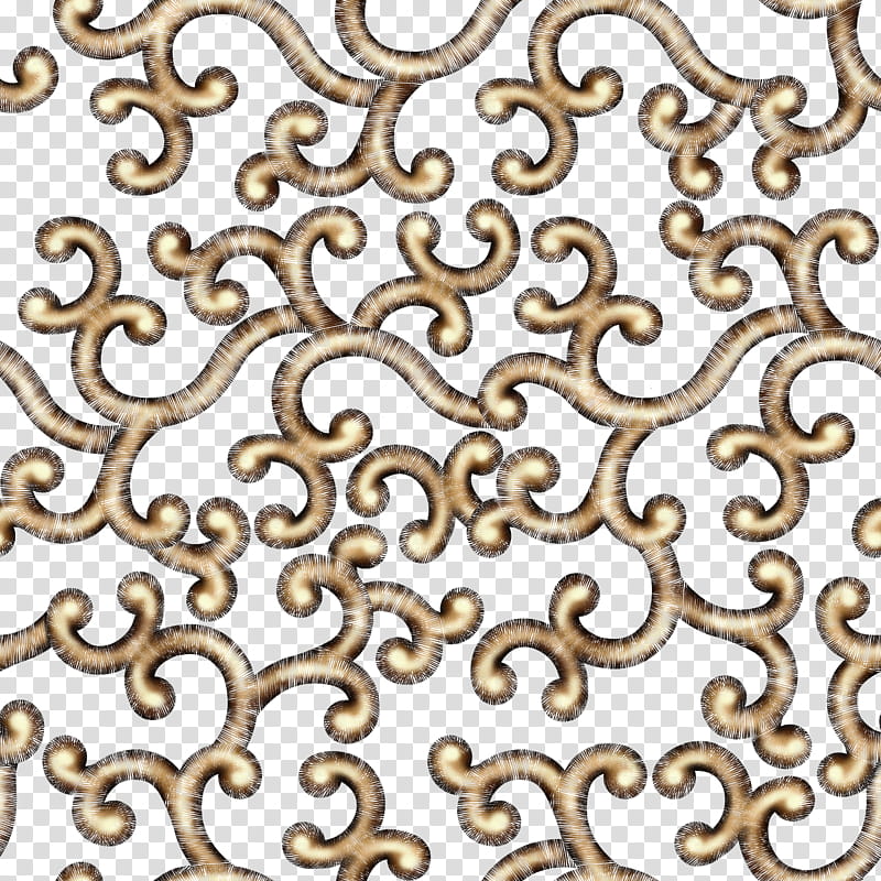 Gold Squiggles Seamless transparent background PNG clipart