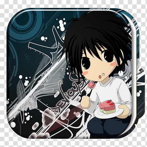 Carpetas Death Note Especial L, death note L ( icon transparent background PNG clipart