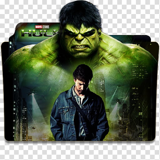 The Incredible Hulk  Folder Icon , The Incredible Hulk v wo logo transparent background PNG clipart