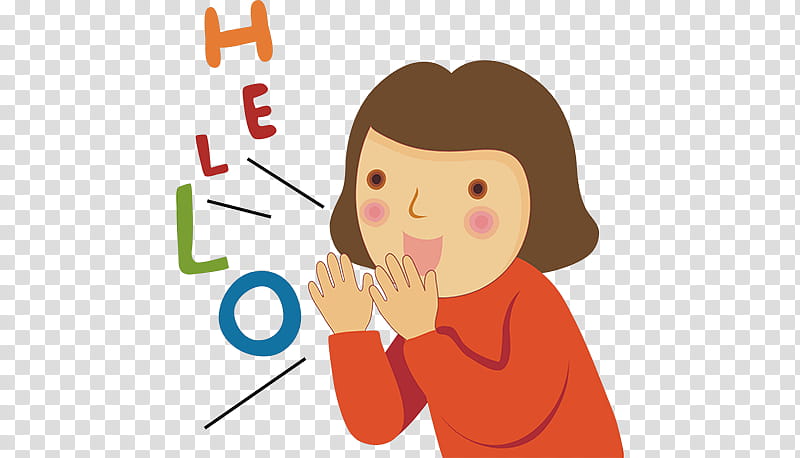 Child, Greeting, Hello, Language, Saying, Speech, Quotation, Cartoon transparent background PNG clipart