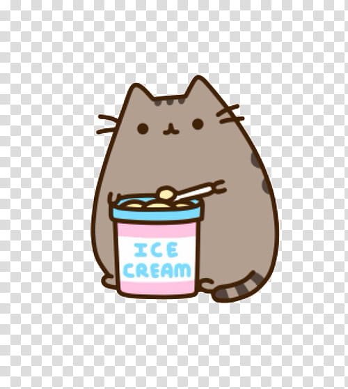 Pusheen eating deals ice cream