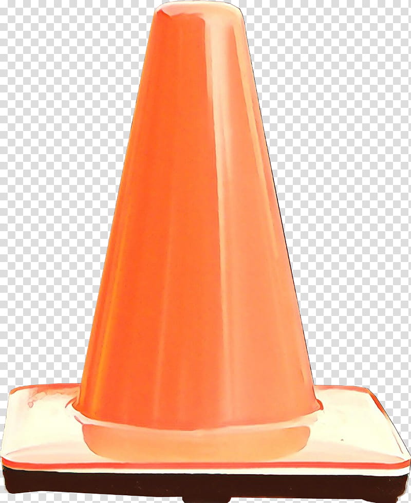 Orange, Cone, Peach transparent background PNG clipart