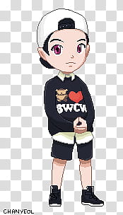 EXO ChanYeol Growl Pixel Art transparent background PNG clipart