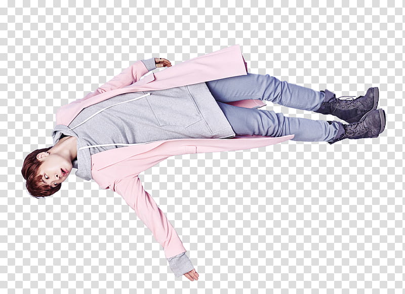 GOT , man wearing pink overcoat transparent background PNG clipart