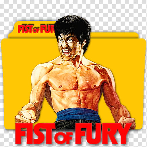 Bruce Lee movie folder icons collection,  fist of fury transparent background PNG clipart