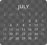 Calendar transparent background PNG clipart