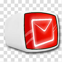 cube dock icon, cube mail transparent background PNG clipart