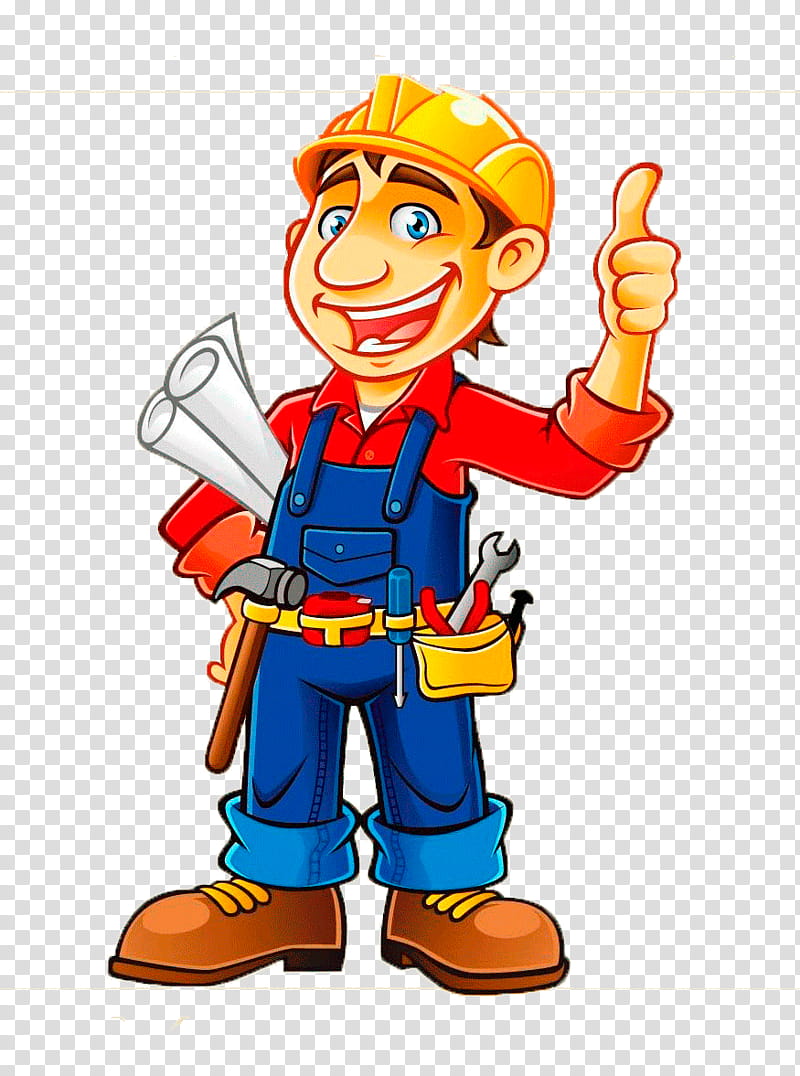 construction worker cartoon characters