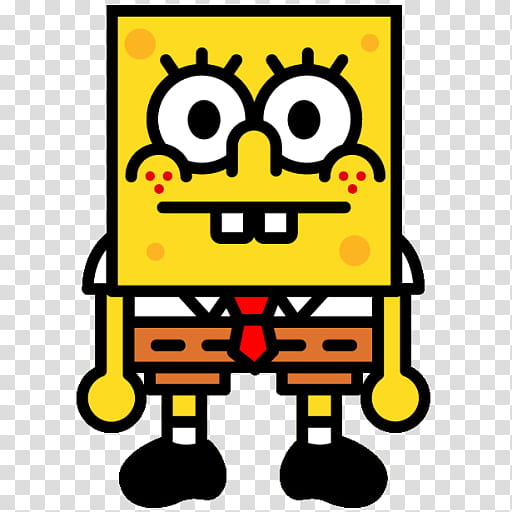 iconos cute zip, iconos n (), standing Spongebob Squarepants illustration transparent background PNG clipart