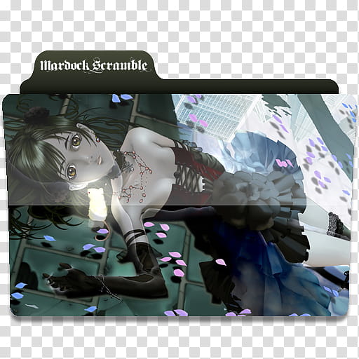 Anime Request folder icons, MardockScramble, Mardock Scramble anime folder icon transparent background PNG clipart