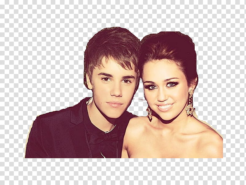 JILEY, Justine Bieber and Miley Cyrus transparent background PNG clipart