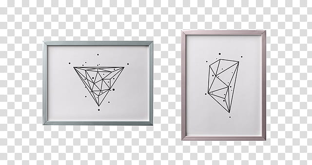 frame , two gray metal framed cubism artworks transparent background PNG clipart