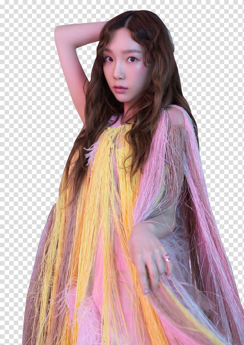 TAEYEON SNSD Something New, Chinese woman with blonde hair transparent background PNG clipart