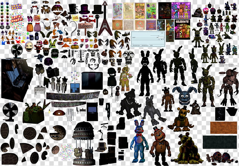 Five Nights at Freddy's: Sister Location Five Nights at Freddy's 4  Nightmare Animatronics, fnaf parts transparent background PNG clipart