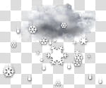 Windows Freaks v, white snowflakes illustration transparent background PNG clipart