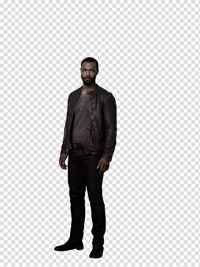 Shadowhunters S, man in black leather jacket transparent background PNG clipart