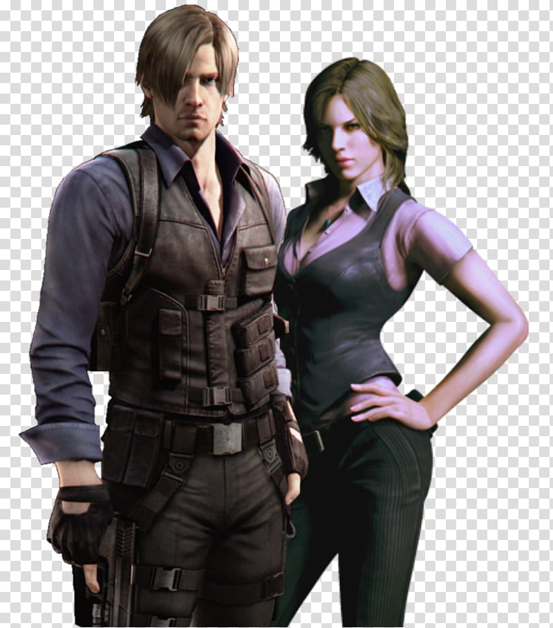 leon s kennedy and helena harper transparent background png clipart hiclipart