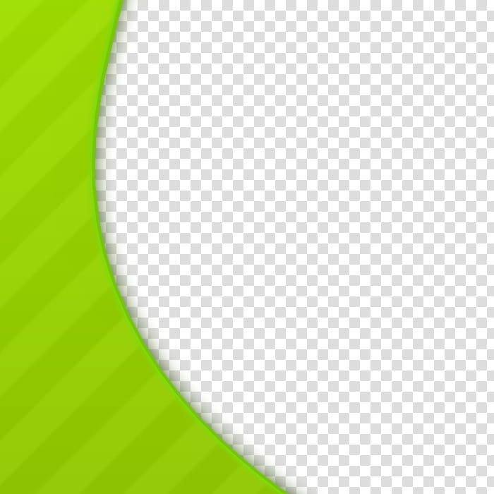 green curved frame transparent background PNG clipart