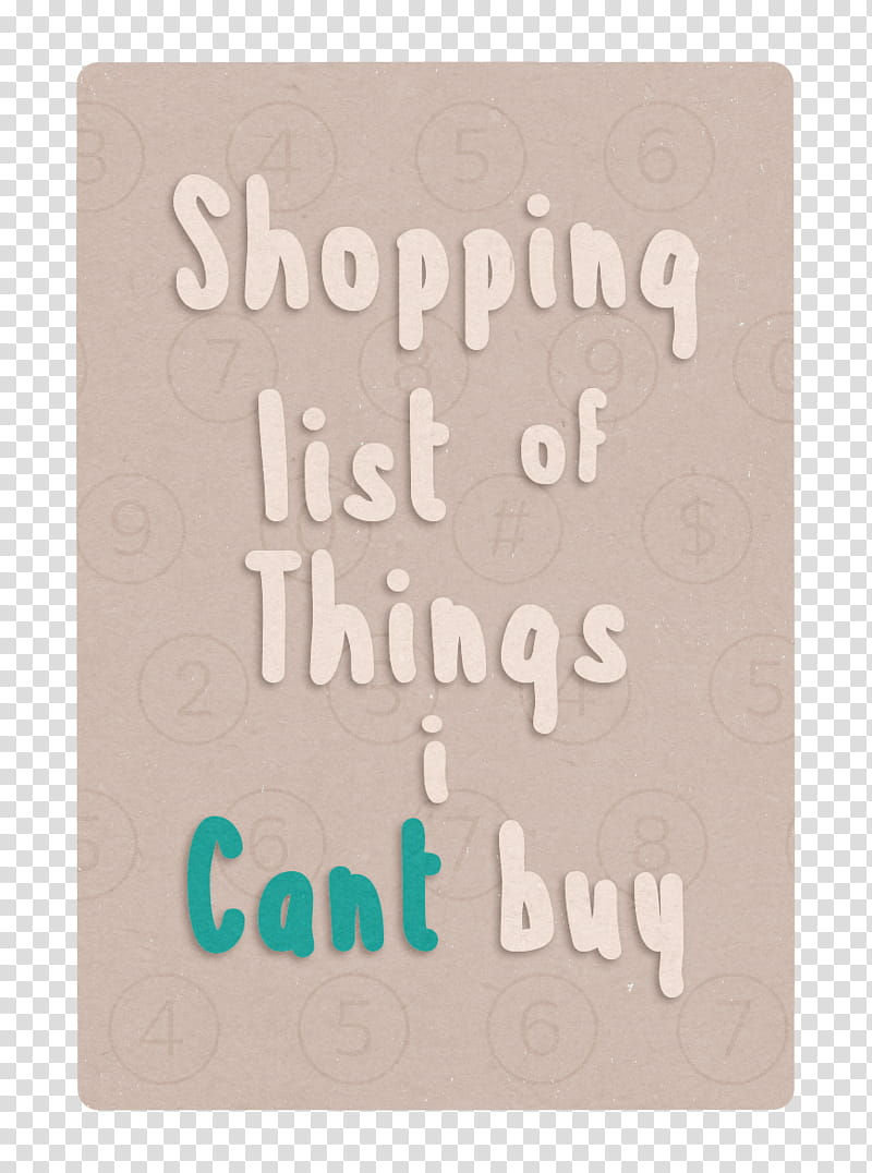 Not in the Mood Cards, shopping list of things i cant buy transparent background PNG clipart
