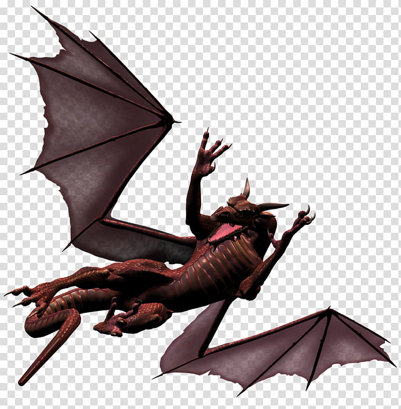 Dragon Fighting, brown dragon illustration transparent background PNG clipart
