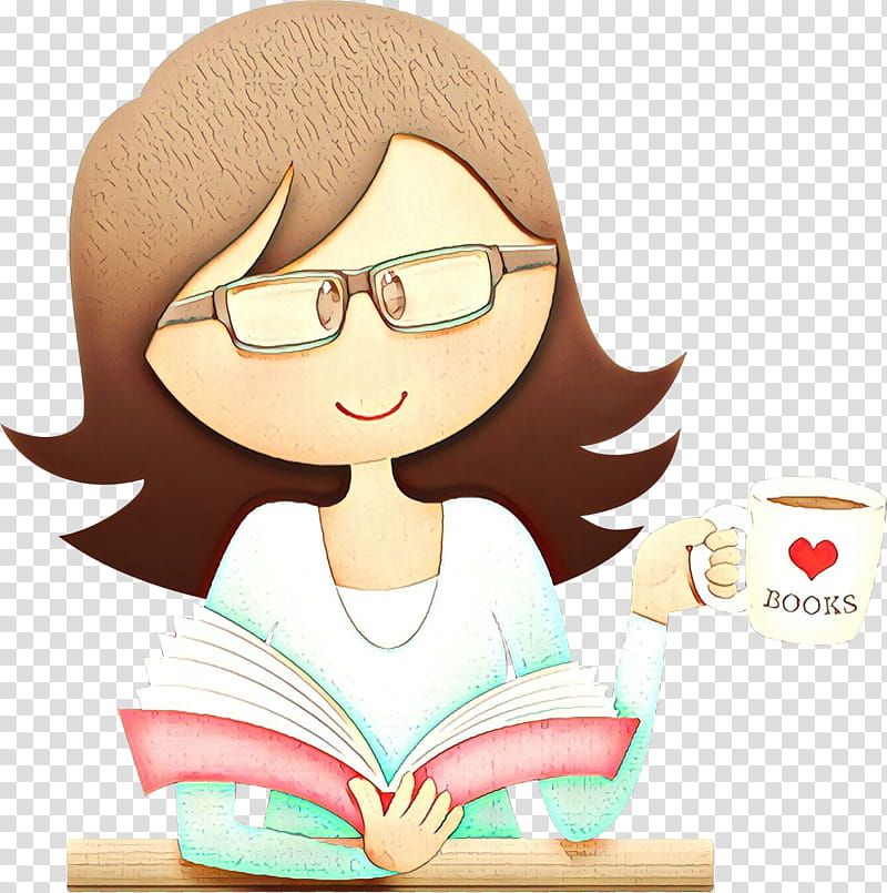 Teachers Day Book, Librarian, Education
, School
, Library, Cartoon, Reading, Glasses transparent background PNG clipart