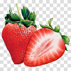 sliced of strawberries transparent background PNG clipart