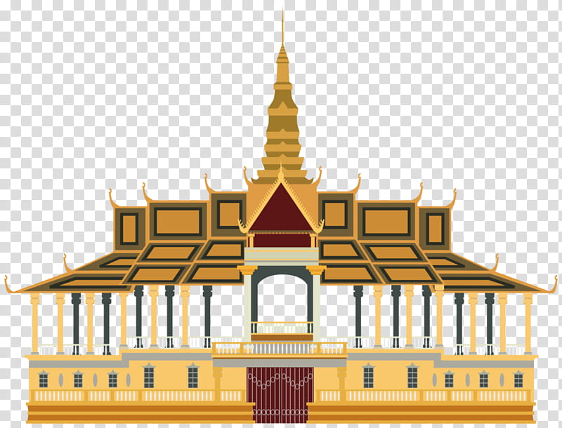 Chinese, Royal Palace Phnom Penh, Silver Pagoda Phnom Penh, Grand Palace, Angkor, Government Palace, Cambodia, Chinese Architecture transparent background PNG clipart