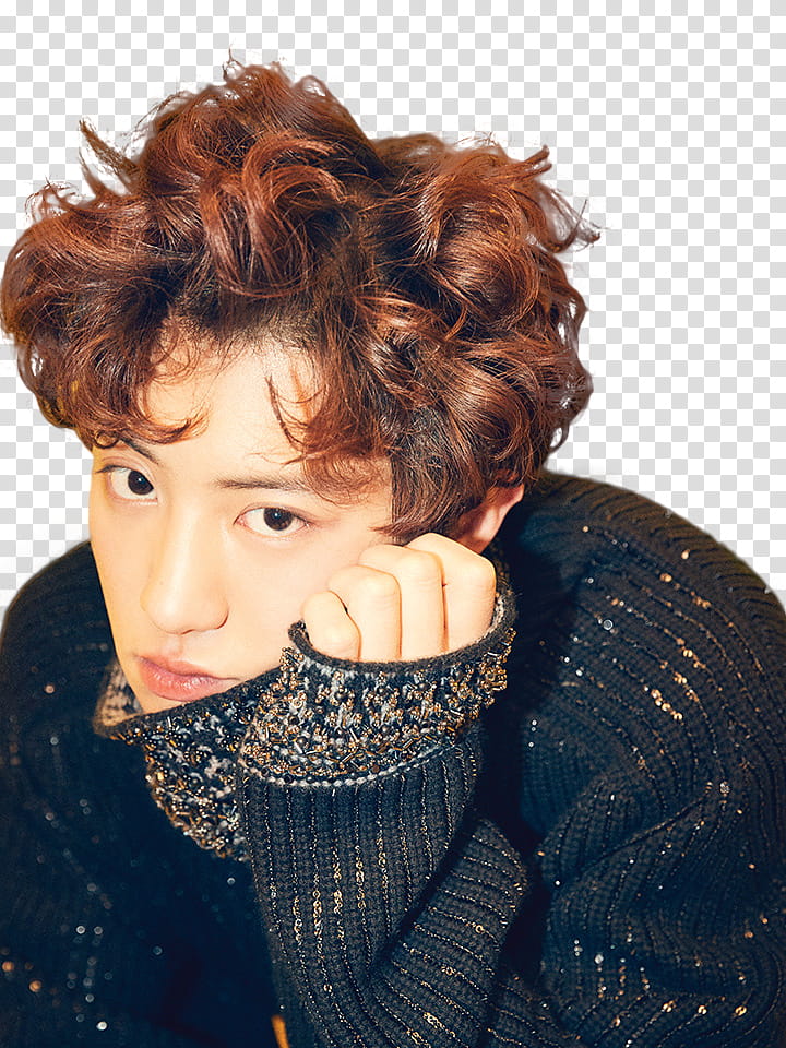 EXO, man in black sweater transparent background PNG clipart