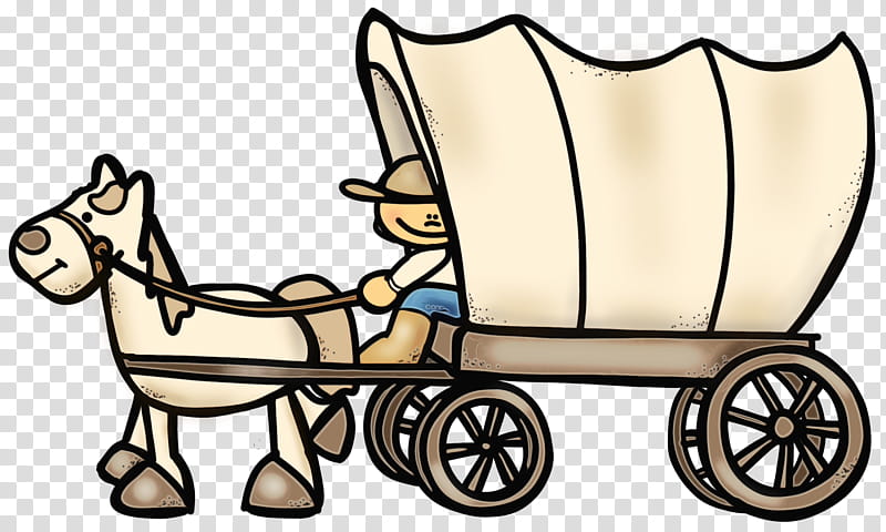 wagon mode of transport vehicle cart, Watercolor, Paint, Wet Ink, Carriage, Horse And Buggy, Coloring Book transparent background PNG clipart