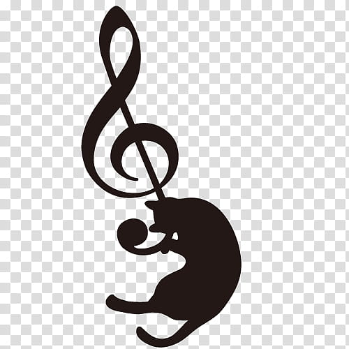 Music Note, Musical Note, Music , Musical Theatre, Symbol, Silhouette, Logo, Black Cat transparent background PNG clipart