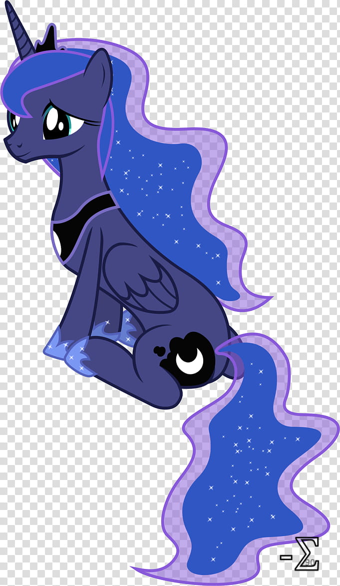 Princess Luna Sitting Down (And Looking Adorable) transparent background PNG clipart