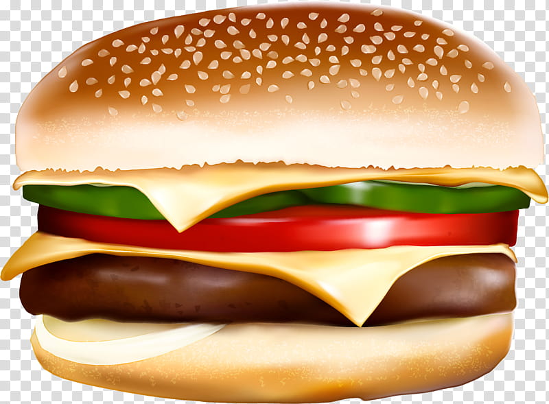 Hamburger, Junk Food, Fast Food, Cheeseburger, Burger King Grilled Chicken Sandwiches, Original Chicken Sandwich, Processed Cheese, Veggie Burger transparent background PNG clipart