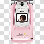 glamour ico and icons , , pink and gray Sanyo flip phone transparent background PNG clipart