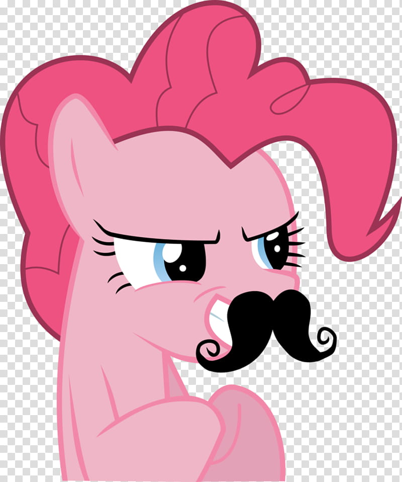 I&#;ll wear this moustache!, pink my little pony illustration transparent background PNG clipart