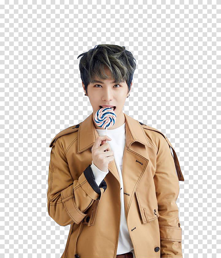 JBJ , man eating lollipop transparent background PNG clipart