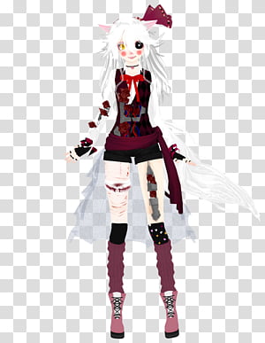 Mangle Cliparts - Fnaf Anime Human Mangle - 612x765 PNG Download