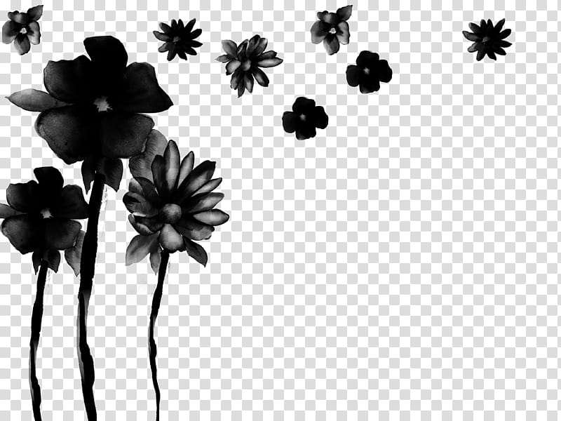 Family Silhouette, Computer, Line, Plants, Black M, Blackandwhite, Flower, Blackeyed Susan transparent background PNG clipart