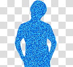 Christian Beadles, silhouette of person in blue transparent background PNG clipart